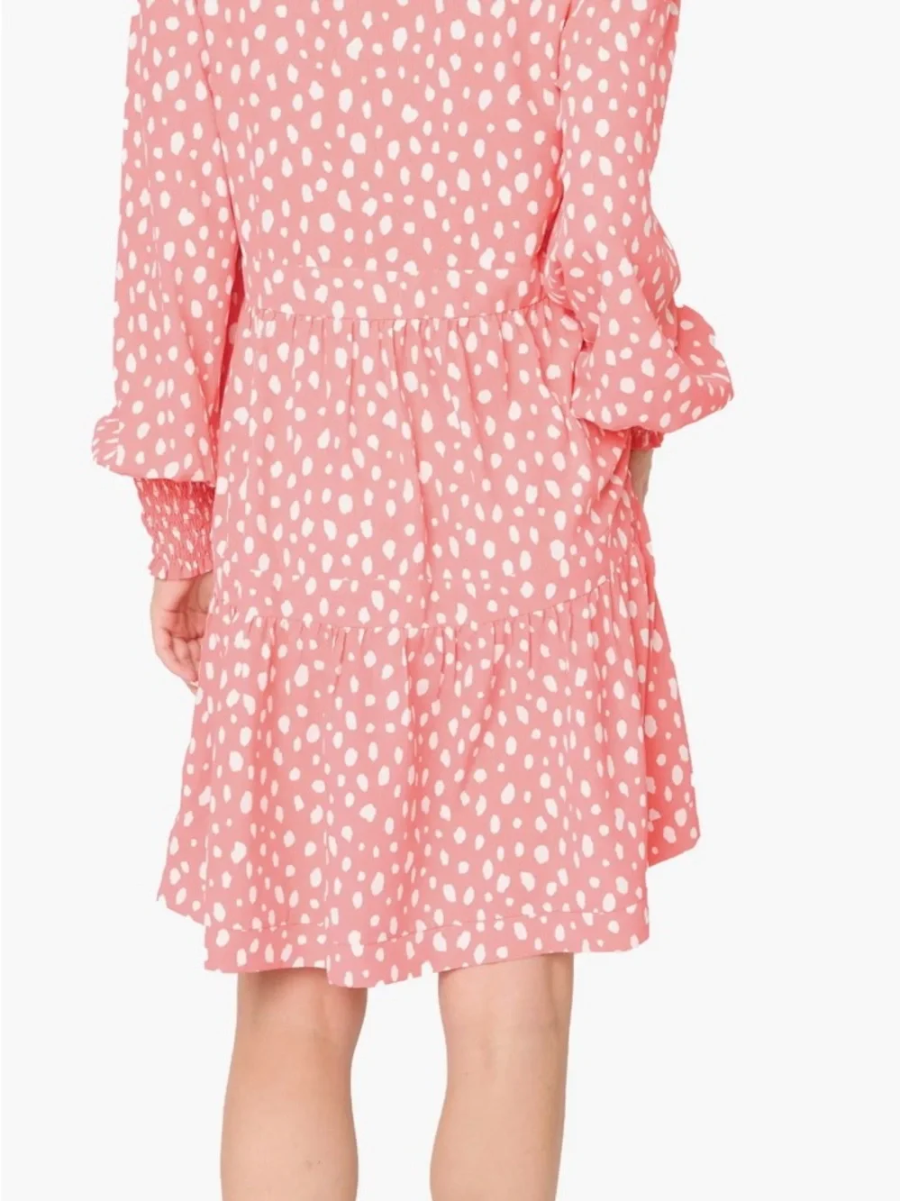 Gibson Look Tiered Long-Sleeve Dress